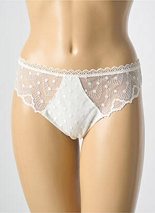 Tanga légère et transparente blanc ANTIGEL femme