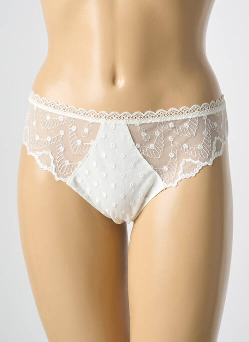 Tanga blanc ANTIGEL pour femme