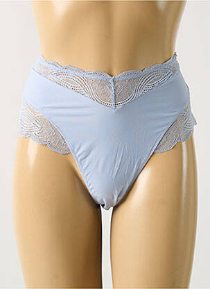 Culotte haute tissage satiné bleu TRIUMPH femme