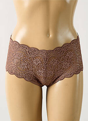 Culotte tissage satiné marron TRIUMPH femme