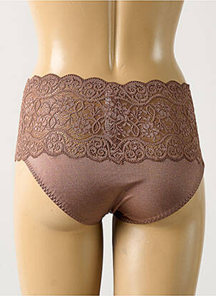 Culotte tissage satiné marron TRIUMPH femme