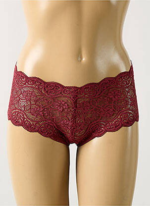 Culotte tissage satiné rouge TRIUMPH femme