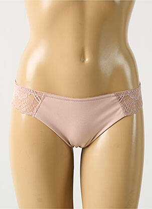 Tanga tissage dentelle rose TRIUMPH femme