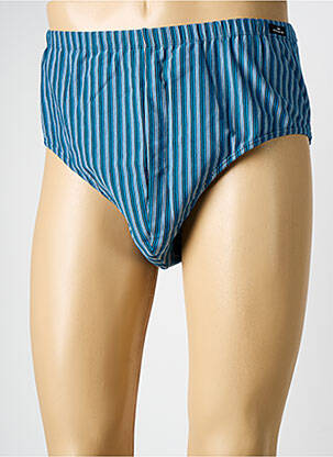 Slip imprimé rayures bleu GÖTZBURG homme