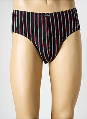Slip imprimé rayures noir GÖTZBURG homme