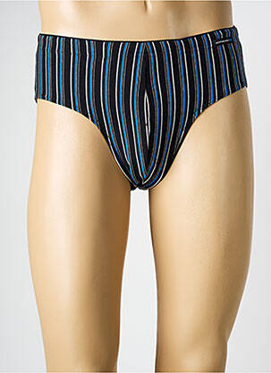 Slip imprimé rayures noir GÖTZBURG homme