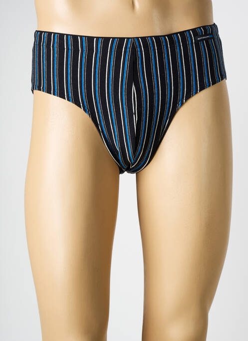 Slip imprimé rayures noir GÖTZBURG homme