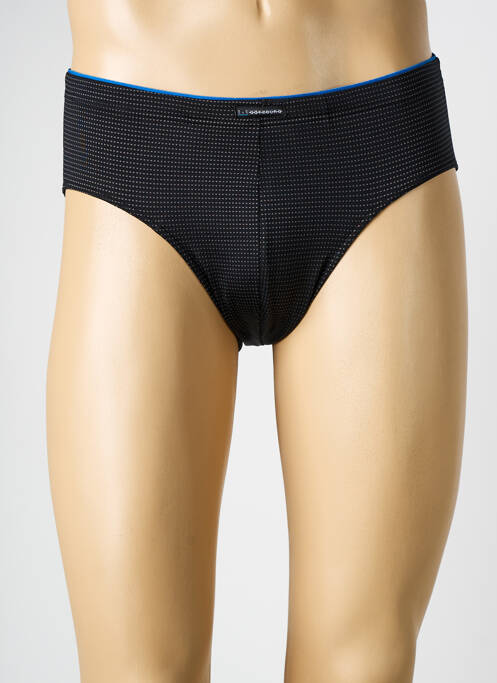 Slip tissage popeline noir GÖTZBURG homme