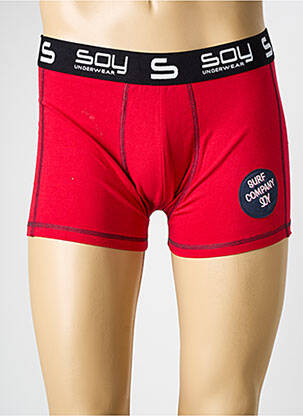 Boxer stretch rouge SOY homme