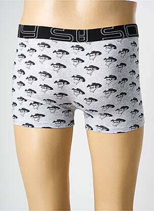 Boxer imprimé fantaisie gris SOY homme