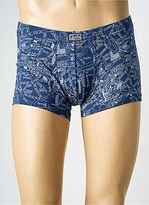 Boxer imprimé fantaisie bleu CECEBA homme