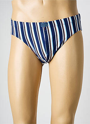 Slip imprimé rayures bleu CECEBA homme