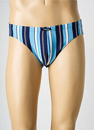 Slip imprimé rayures bleu CECEBA homme