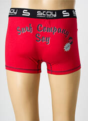 Boxer rouge SOY pour homme seconde vue