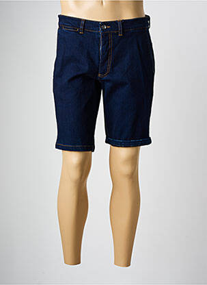Bermuda coupe droite bleu CAMBRIDGE homme