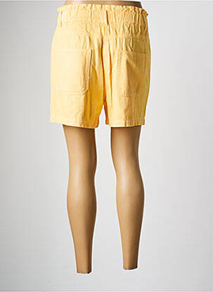 Short fermeture zippée sous rabat boutonné jaune C'EST BEAU LA VIE femme