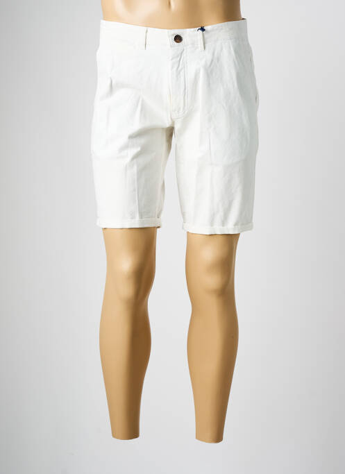 Bermuda coupe droite blanc CAMBRIDGE homme
