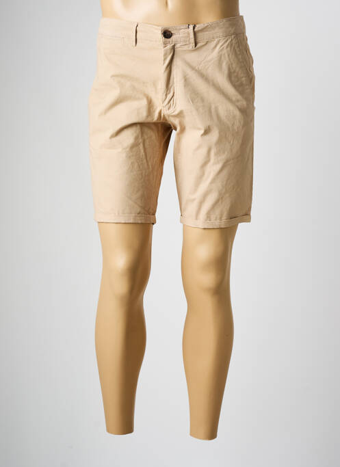 Bermuda coupe droite beige CAMBRIDGE homme