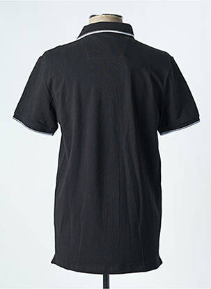 Polo stretch manches courtes noir CAMBRIDGE homme