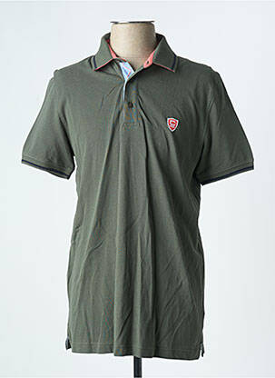 Polo stretch manches courtes vert fonce CAMBRIDGE homme