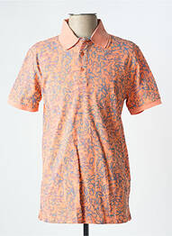 Polo stretch manches courtes orange CAMBRIDGE homme