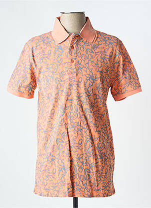 Polo stretch manches courtes orange CAMBRIDGE homme