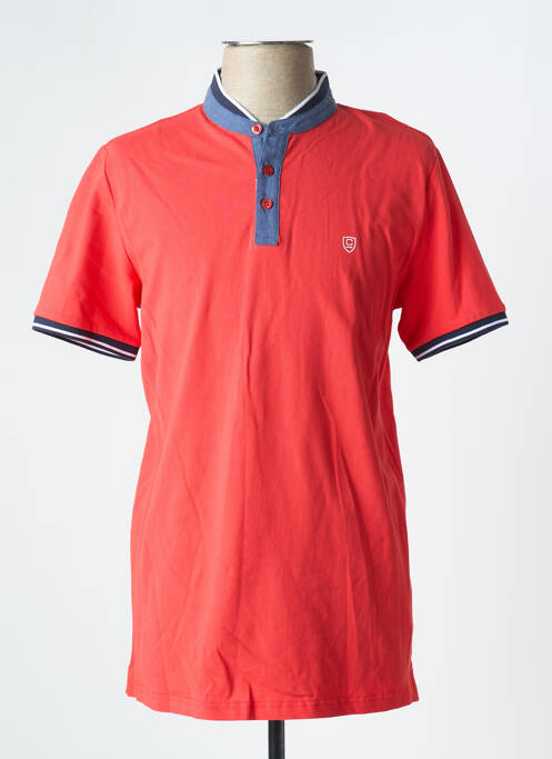 Polo stretch manches courtes rouge CAMBRIDGE homme