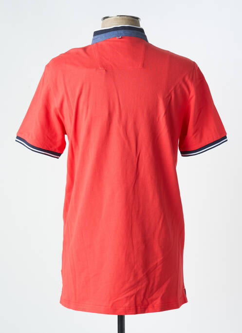 Polo stretch manches courtes rouge CAMBRIDGE homme