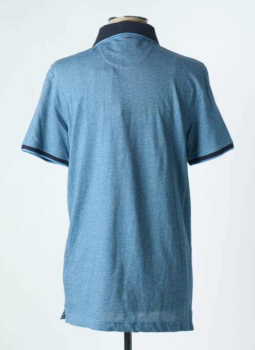 Polo stretch manches courtes bleu CAMBRIDGE homme