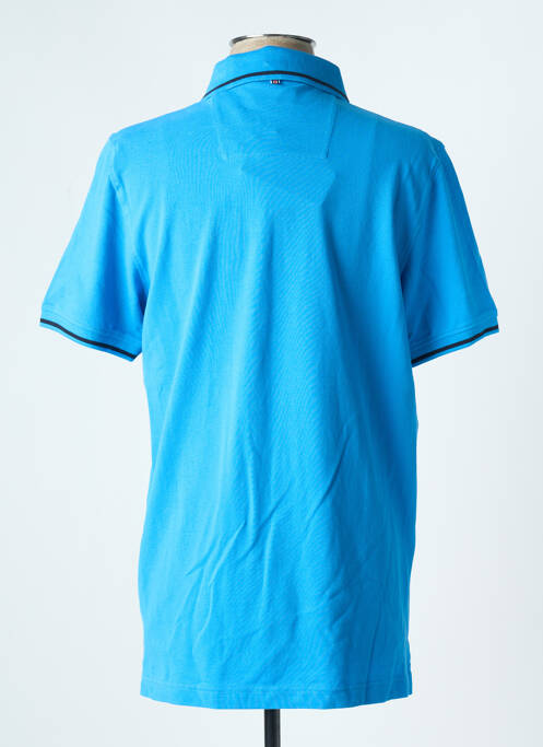 Polo stretch manches courtes bleu CAMBRIDGE homme