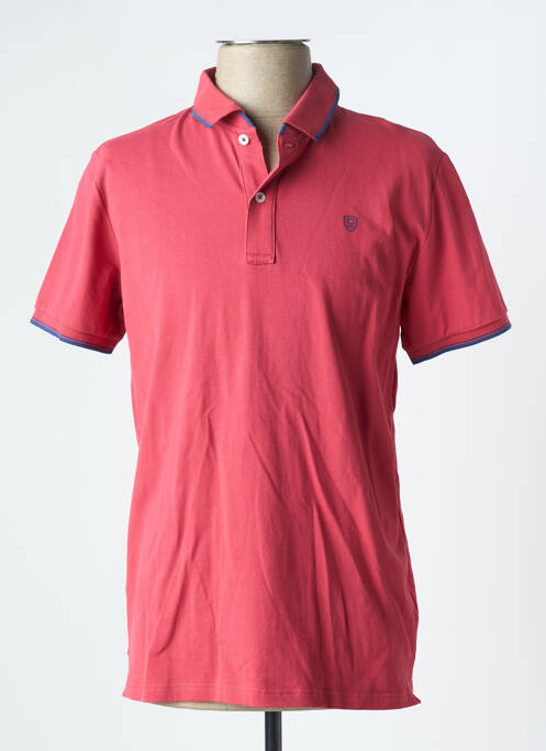 Polo stretch manches courtes rouge CAMBRIDGE homme