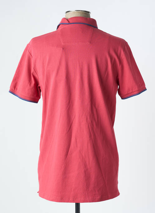 Polo stretch manches courtes rouge CAMBRIDGE homme