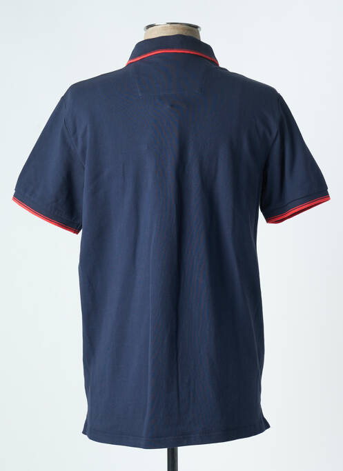 Polo stretch manches courtes bleu CAMBRIDGE homme