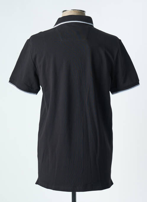 Polo stretch manches courtes noir CAMBRIDGE homme