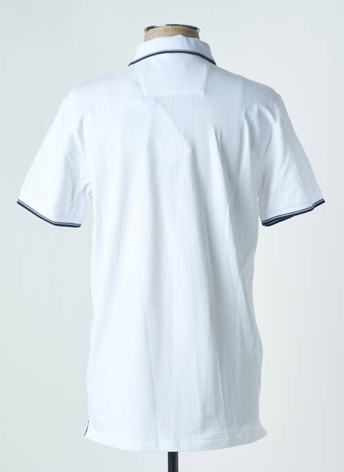 Polo stretch manches courtes blanc CAMBRIDGE homme