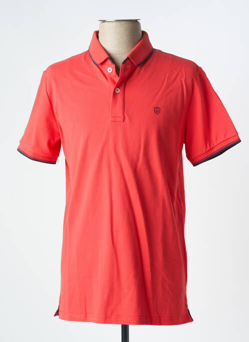 Polo stretch manches courtes rouge clair CAMBRIDGE homme