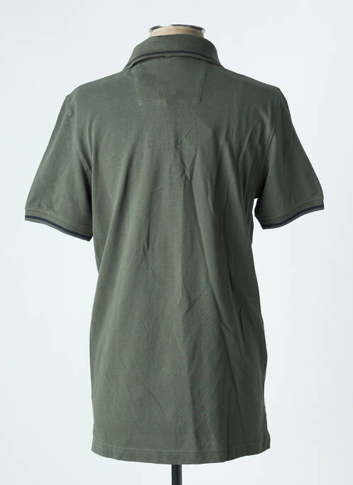 Polo stretch manches courtes vert fonce CAMBRIDGE homme