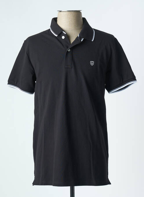 Polo noir CAMBRIDGE pour homme
