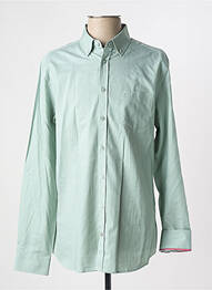 Chemise manches longues coupe cintrée vert CAMBRIDGE homme