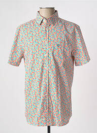 Chemise manches courtes poches orange CAMBRIDGE homme