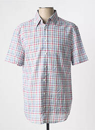 Chemise manches courtes imprimé écossais vert CAMBRIDGE homme