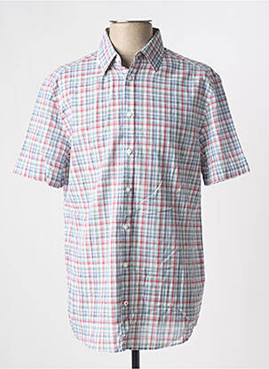 Chemise manches courtes imprimé écossais vert CAMBRIDGE homme