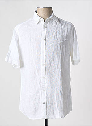 Chemise manches courtes coupe cintrée blanc CAMBRIDGE homme