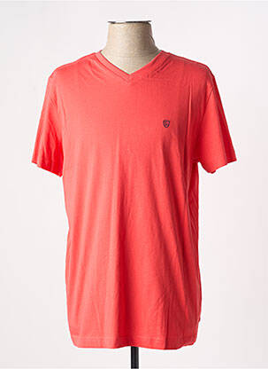 T-shirt coupe cintrée manches courtes orange CAMBRIDGE homme