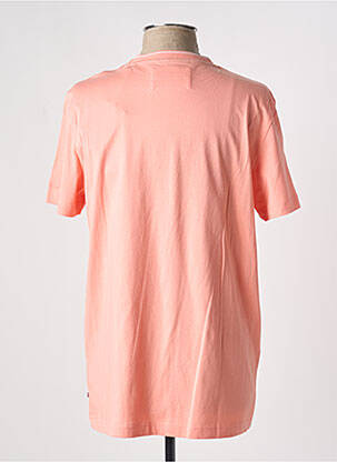 T-shirt broderie manches courtes orange CAMBRIDGE homme