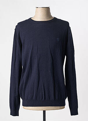 Pull stretch manches longues bleu CAMBRIDGE homme