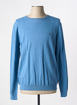 Pull stretch manches longues bleu clair CAMBRIDGE homme