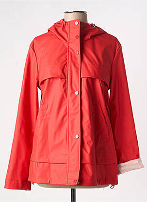 Imperméable poches a capuche orange JULIE GUERLANDE femme