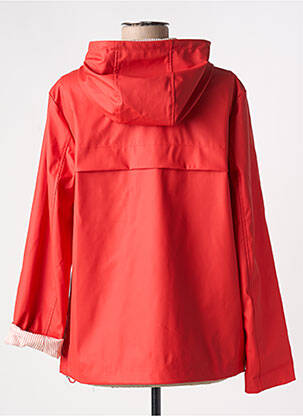 Imperméable manches longues a capuche orange JULIE GUERLANDE femme