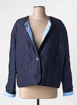 Doudoune manches longues sans capuche bleu JULIE GUERLANDE femme